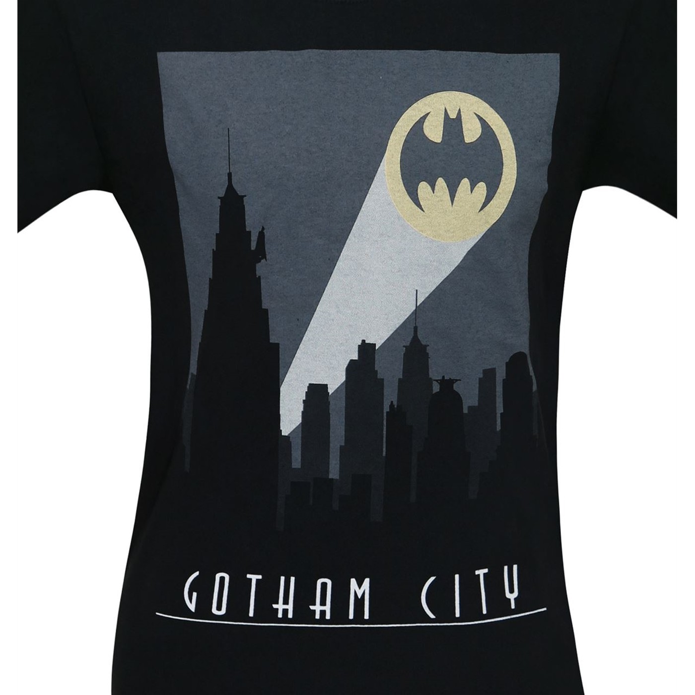 Batman Art Deco Gotham City Signal Men's T-Shirt