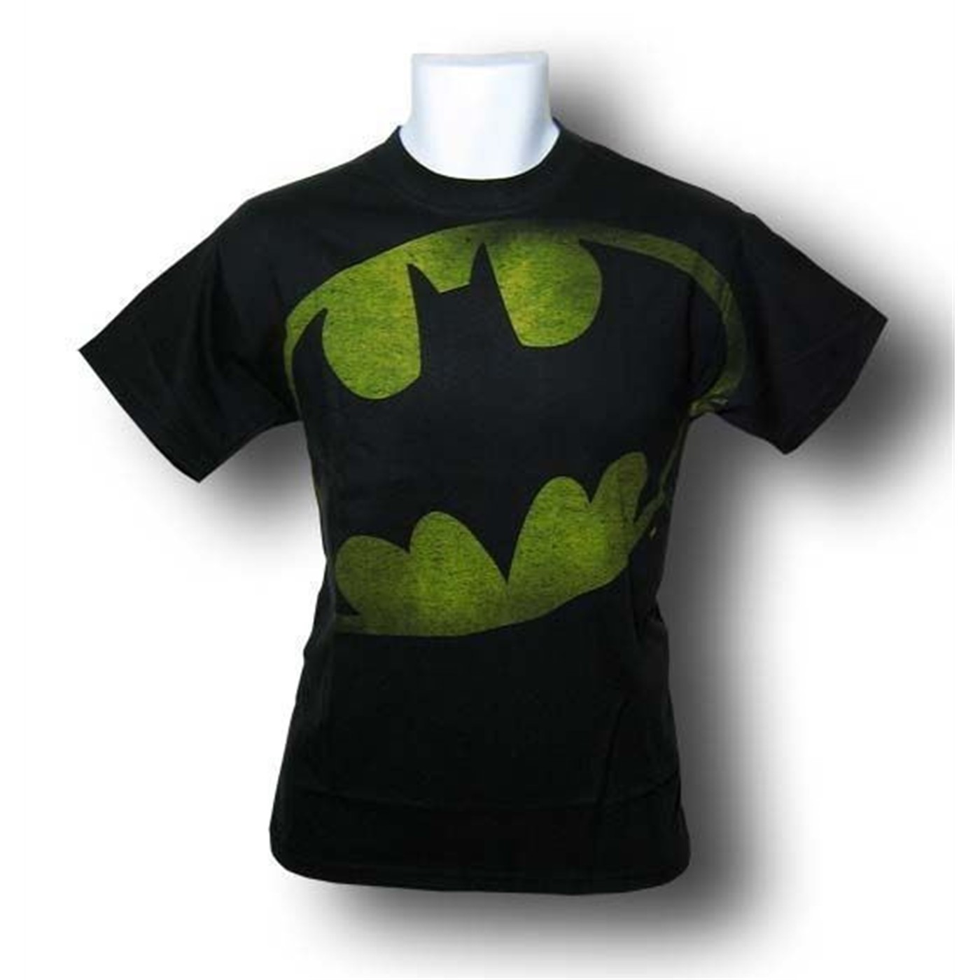 Batman Black Big Distressed Symbol T-Shirt