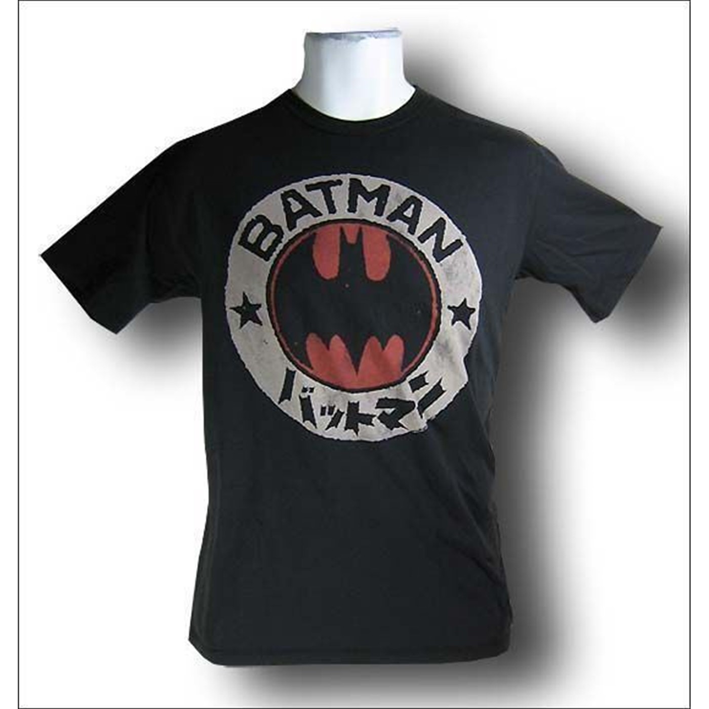 Batman Symbol Korean Black Wash T-Shirt by Junk Food