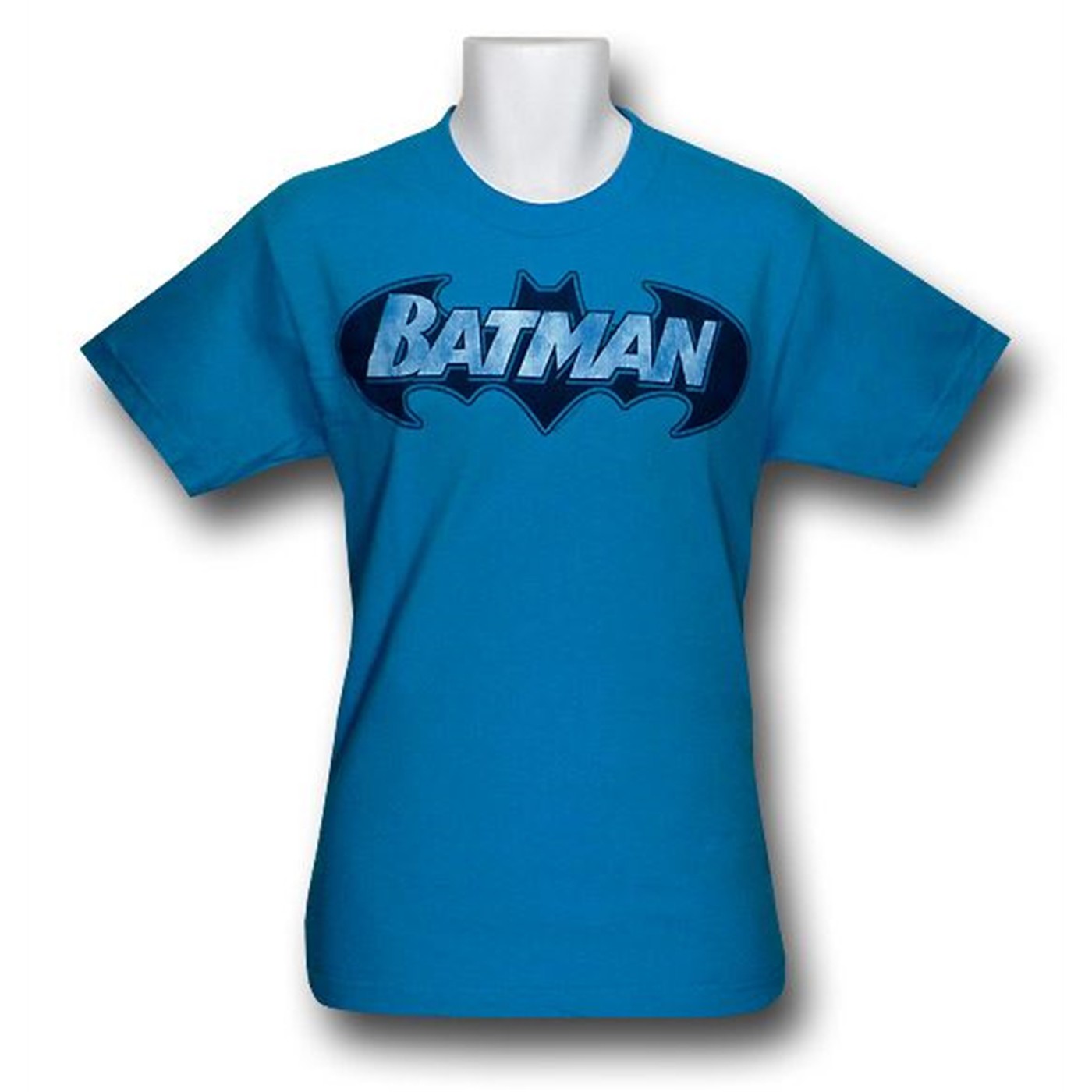 Batman Teal Distressed Logo T-Shirt