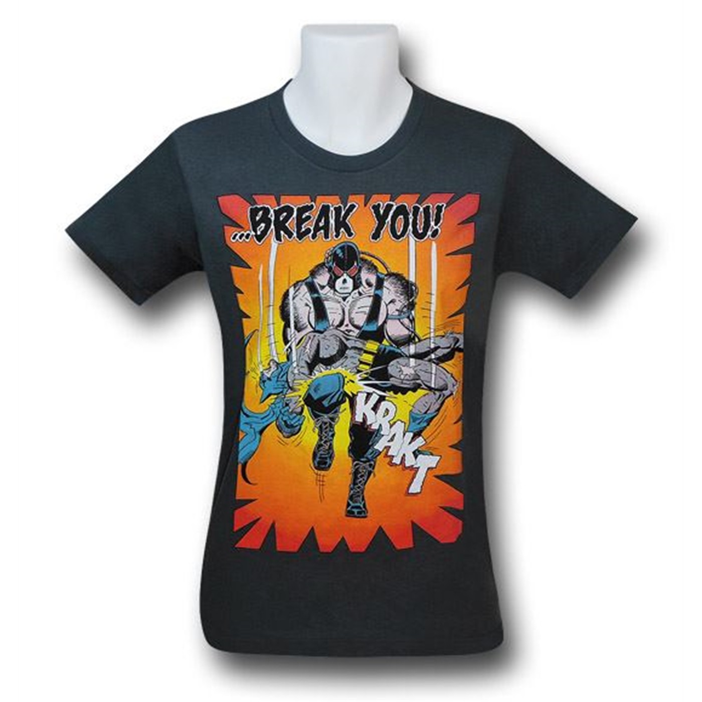 Batman Bane Knightfall Break Grey T-Shirt