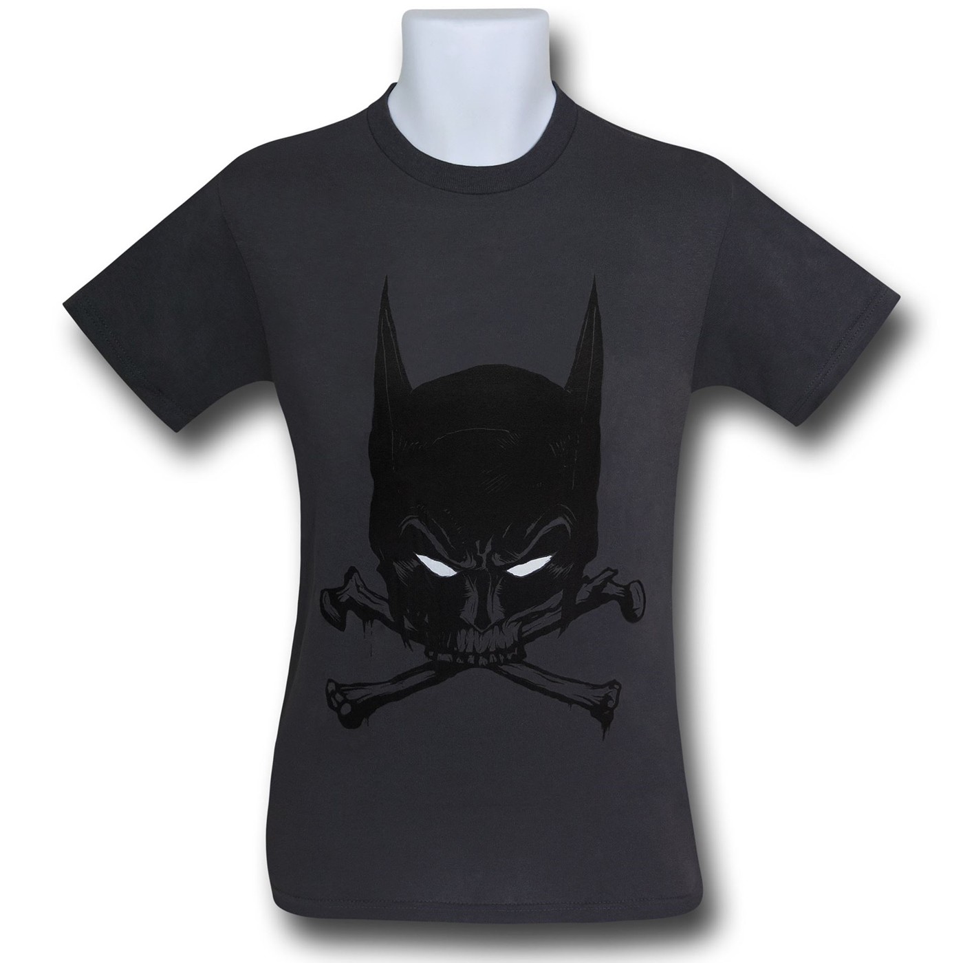 Batman Cowl and Bones Grey T-Shirt