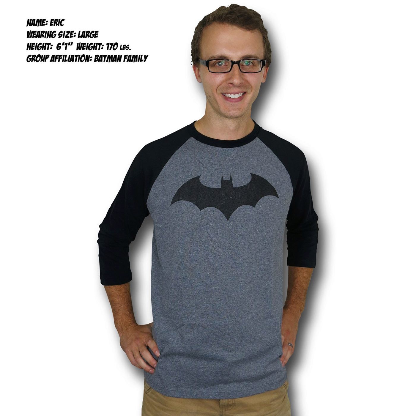 Batman Hush Distressed Symbol Baseball T-Shirt