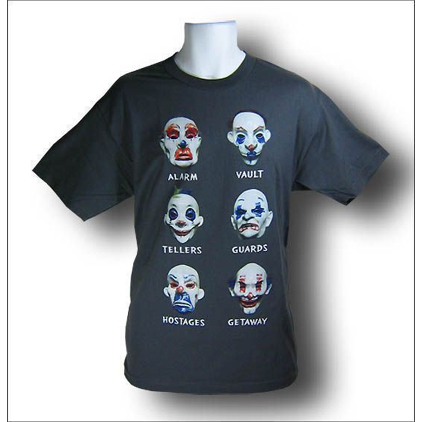 Batman Dark Knight Movie Joker's Goon Masks T-Shirt