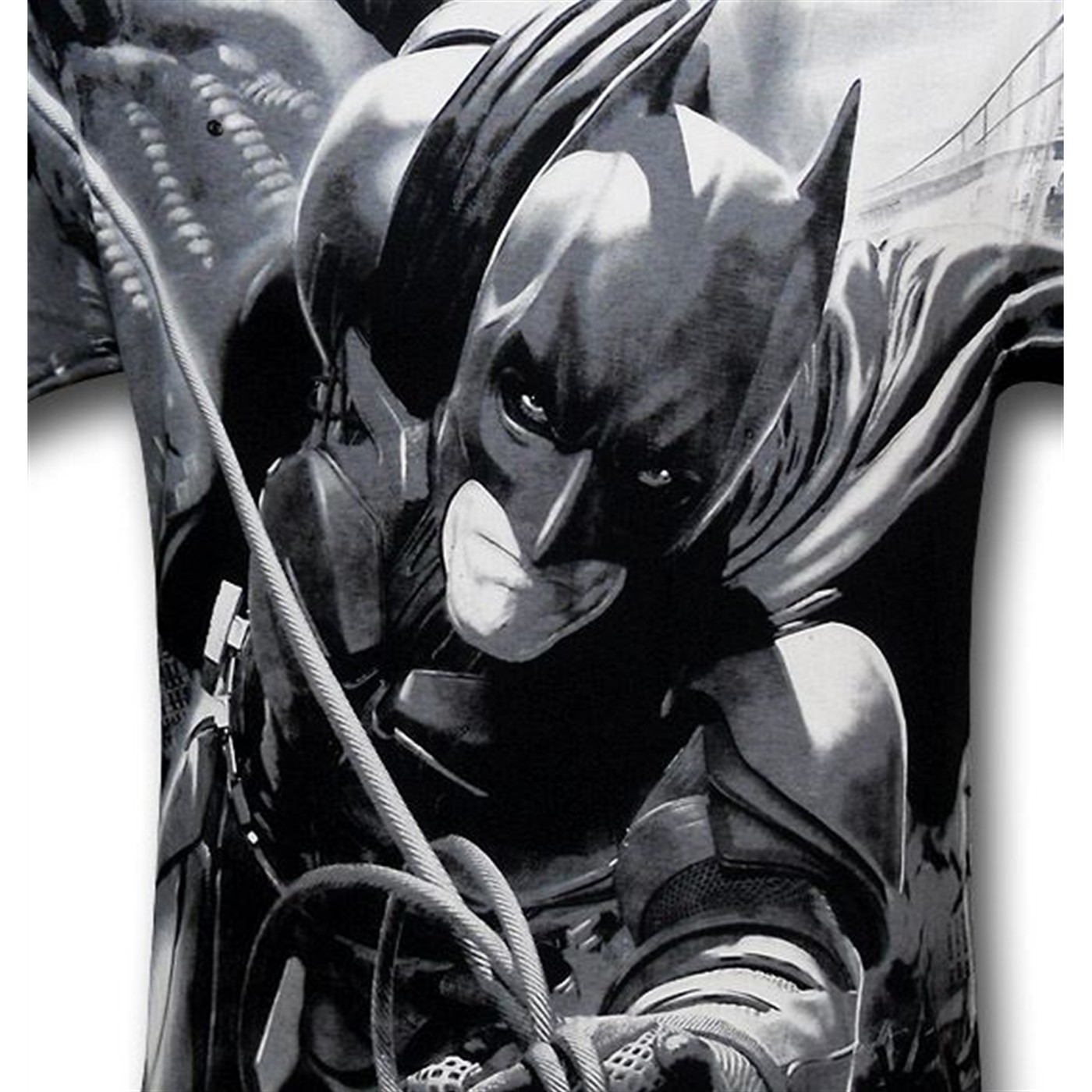 Dark Knight Rises Batman Swing Big Print T-Shirt