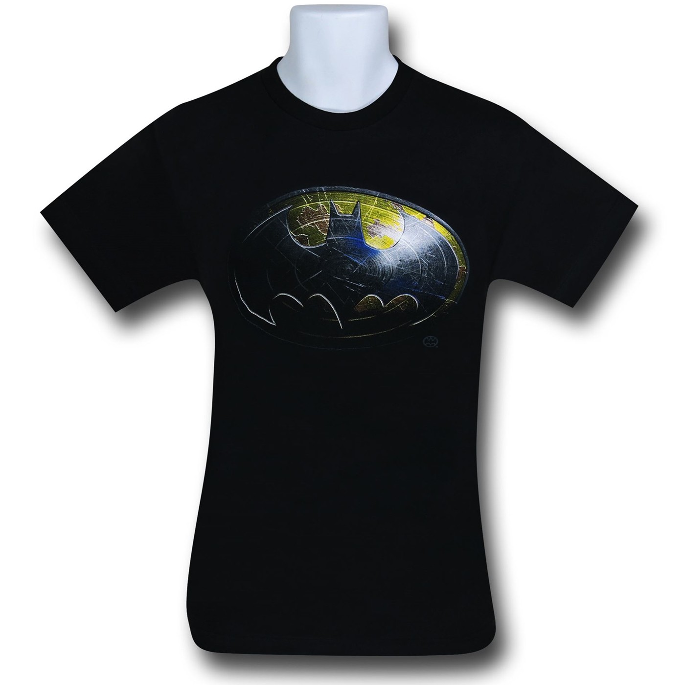 Batman Damaged Symbol T-Shirt