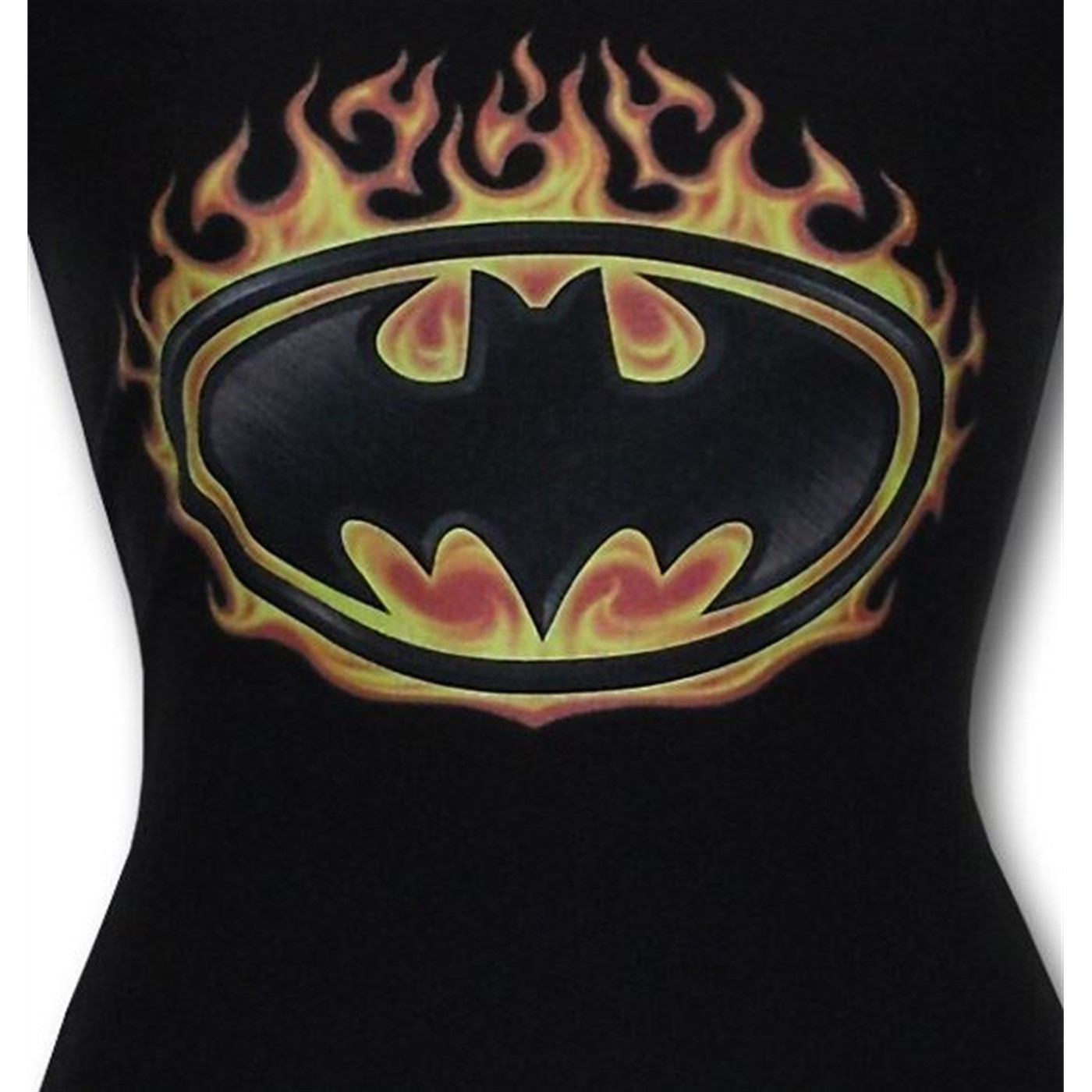 Batman Flaming Symbol Women's T-Shirt