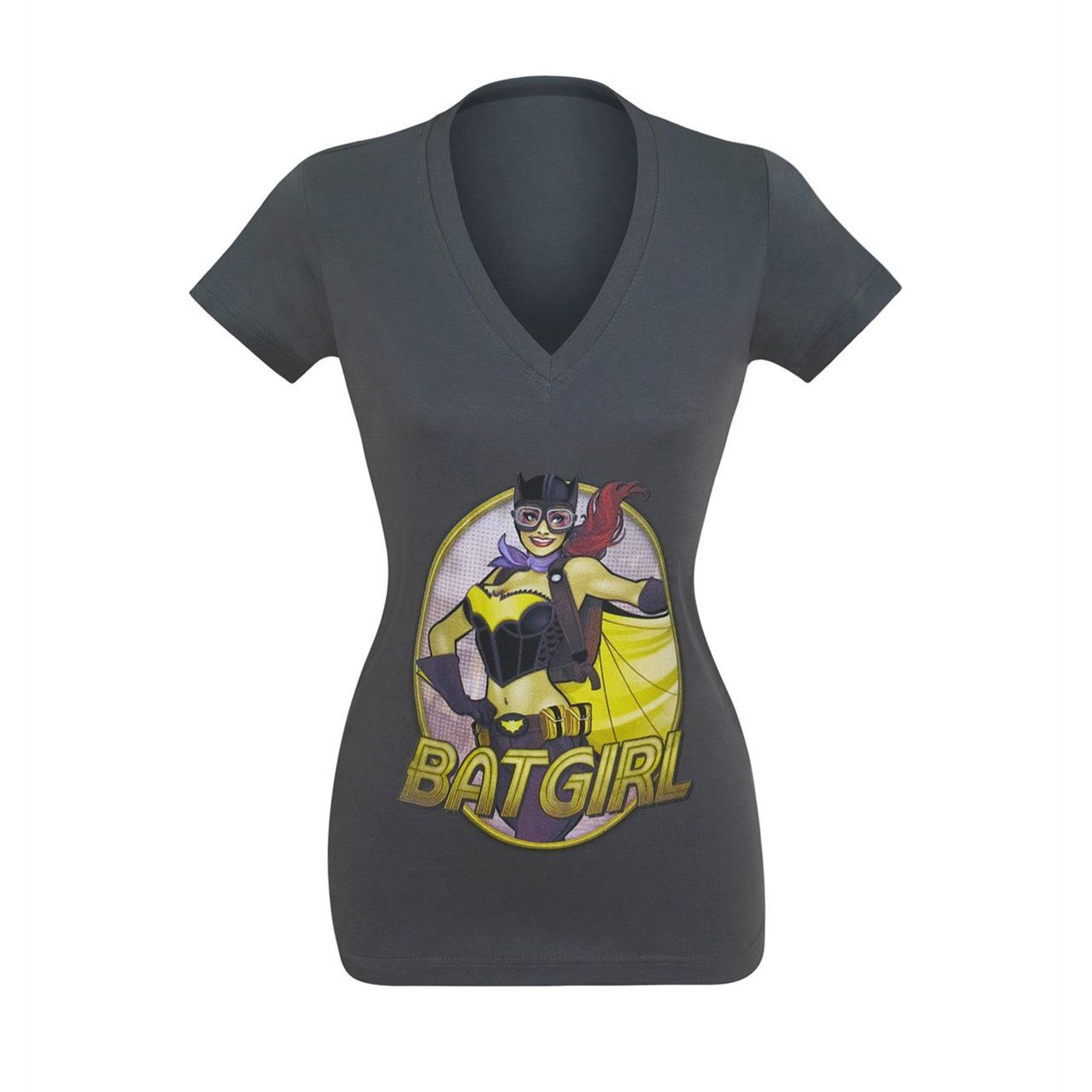 Batgirl Bombshell Women's V-Neck T-Shirt