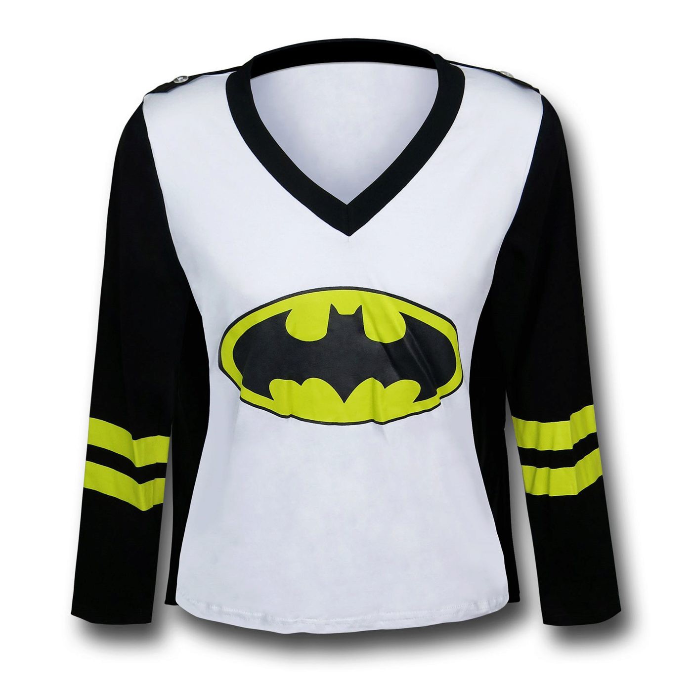 Batgirl LS V-Neck Caped Costume T-Shirt