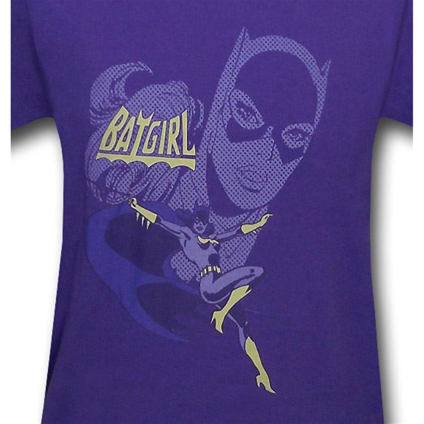 Batgirl Leap Purple Kids T-Shirt
