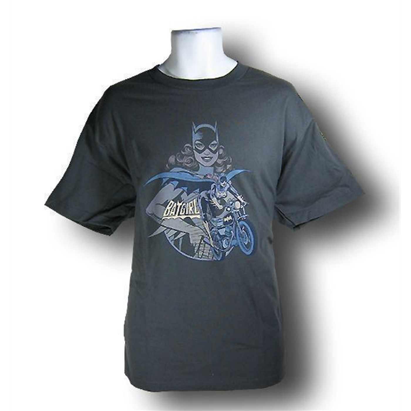 Batgirl Mens Biker and Image T-Shirt