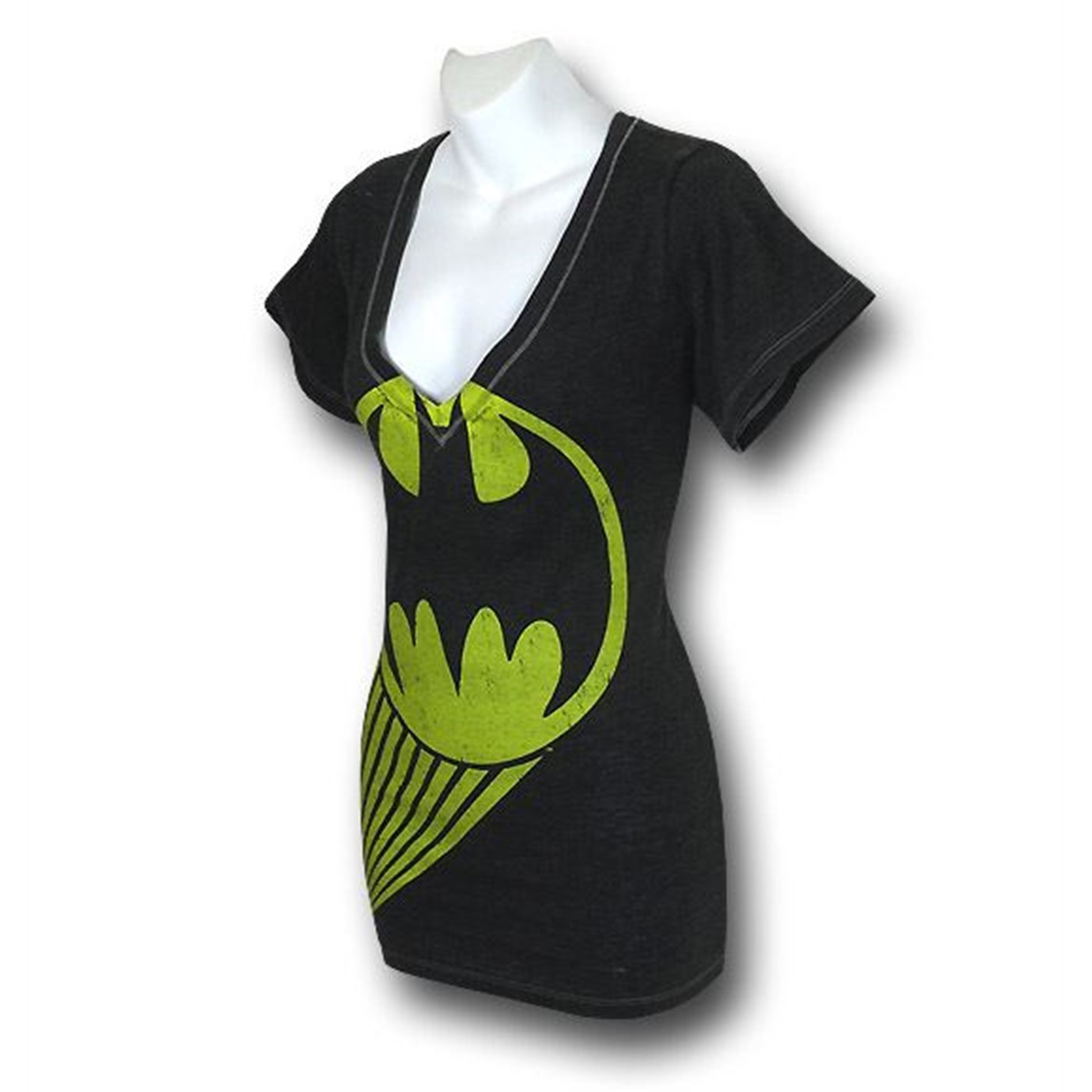 Batgirl Womens Trunk Spotlight V-Neck T-Shirt
