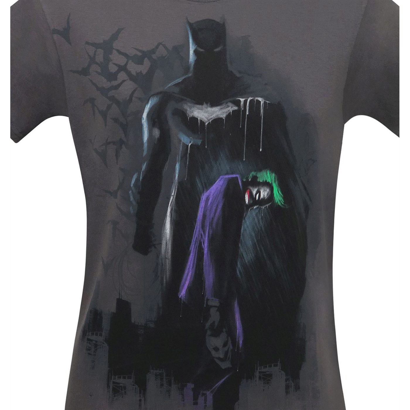 Batman Breaks Joker Graffiti Men's T-Shirt