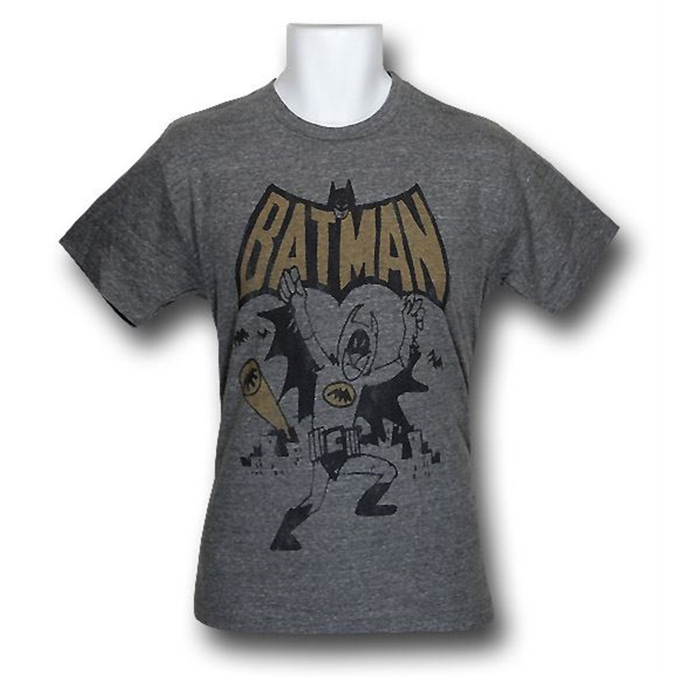 Batman Doesn't Care Junk Food Triblend T-Shirt