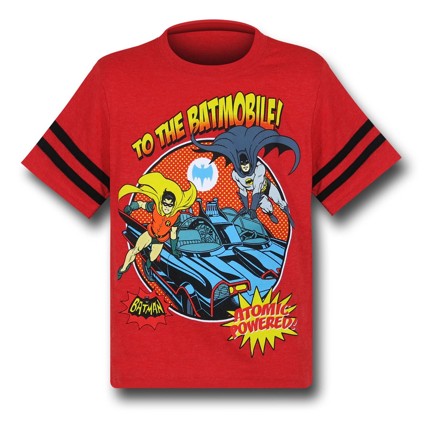 Batman To The Batmobile Kids Athletic T-Shirt