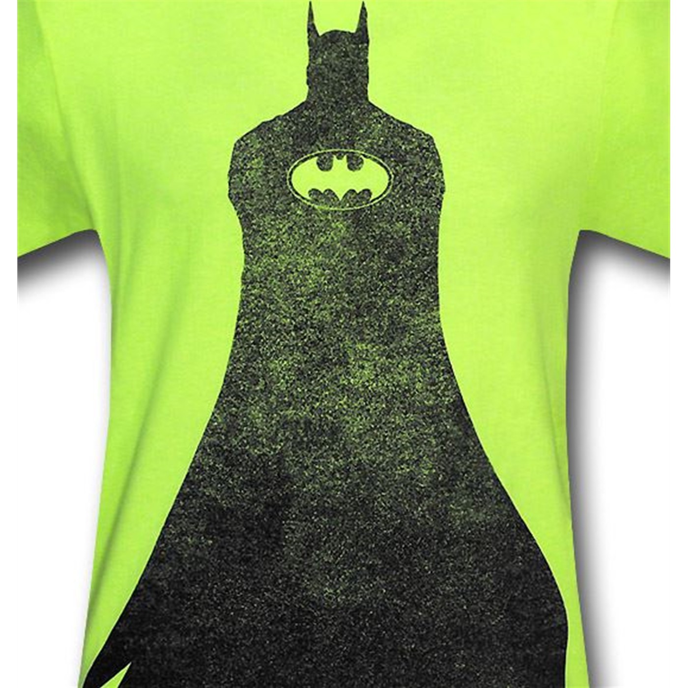 Batman Neon Yellow Grain Silhouette T-Shirt