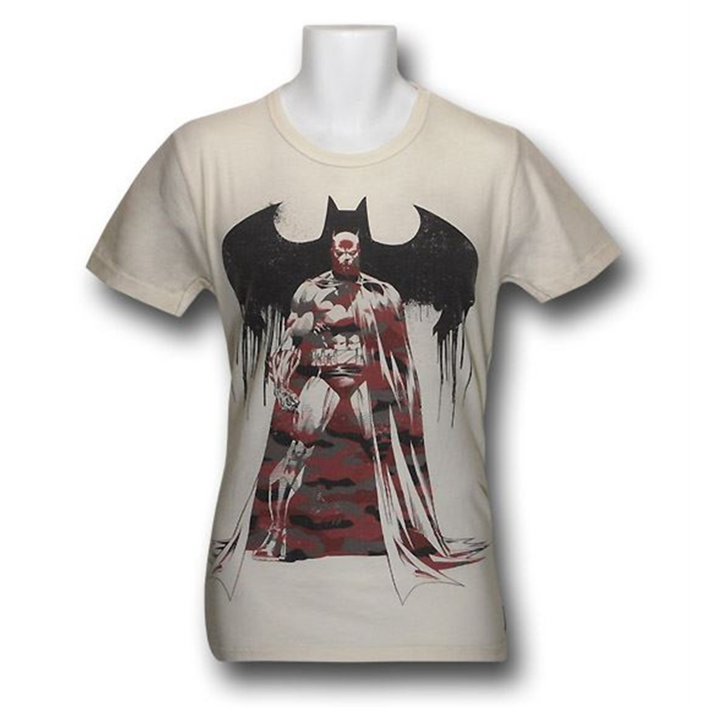 Batman Standing Red Cammo Trunk T-Shirt