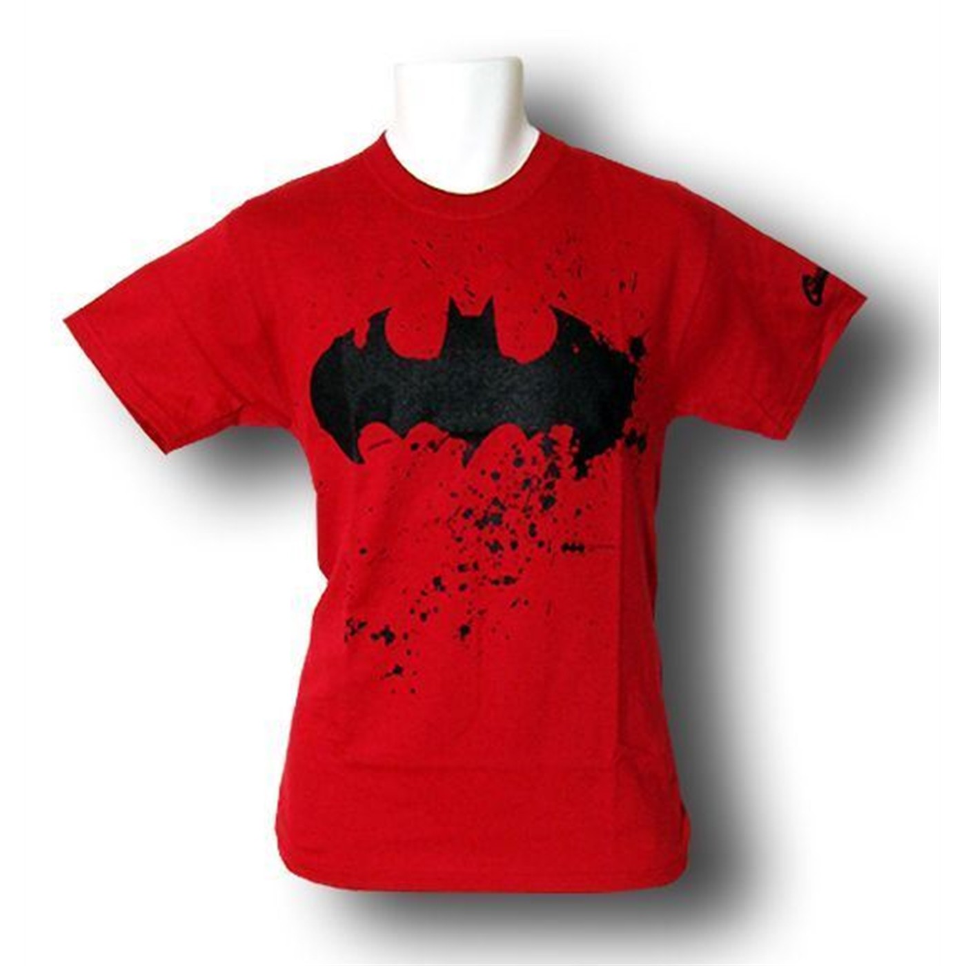 Batman Splatter Symbol Red T-Shirt