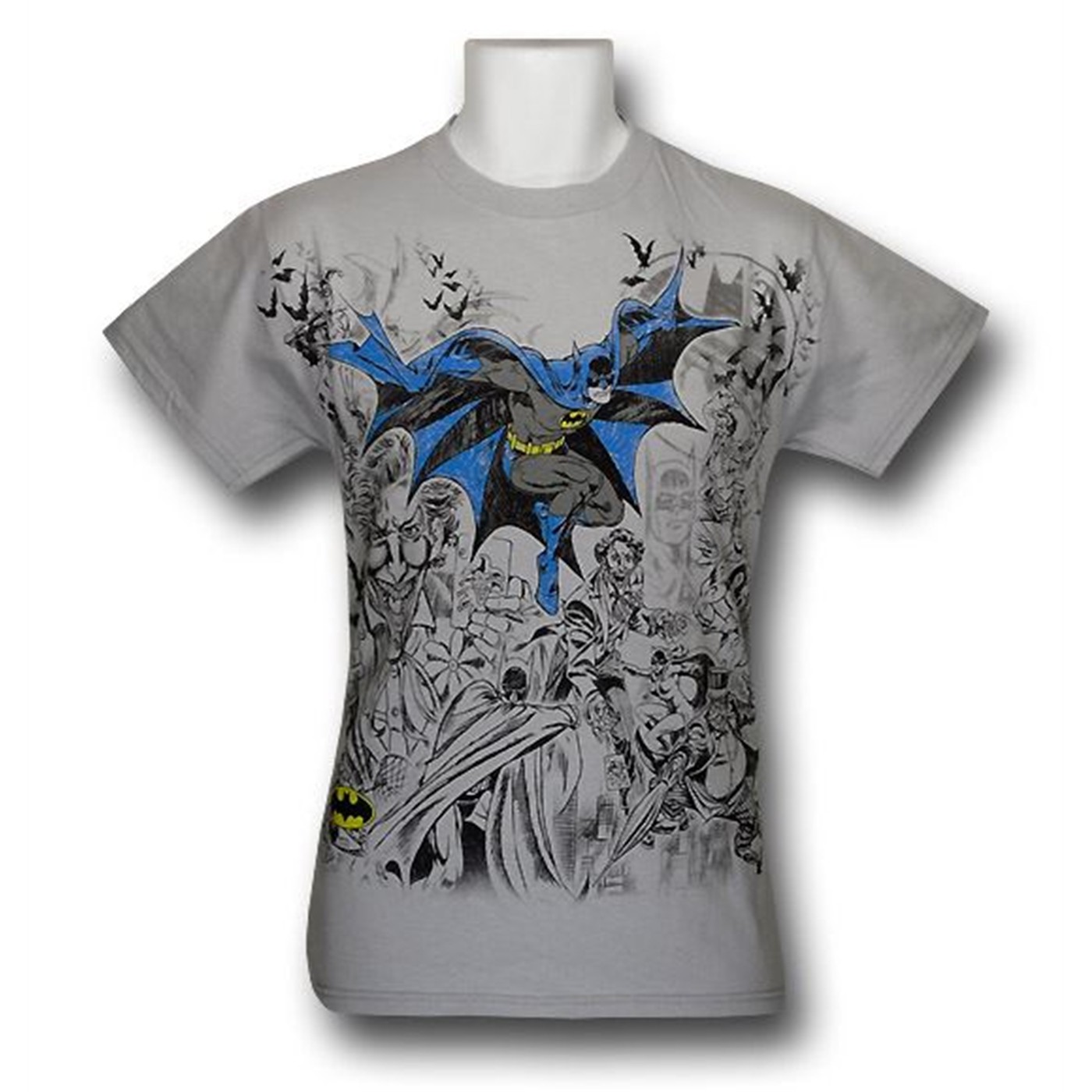 Batman Rogues Vignette Outline T-Shirt