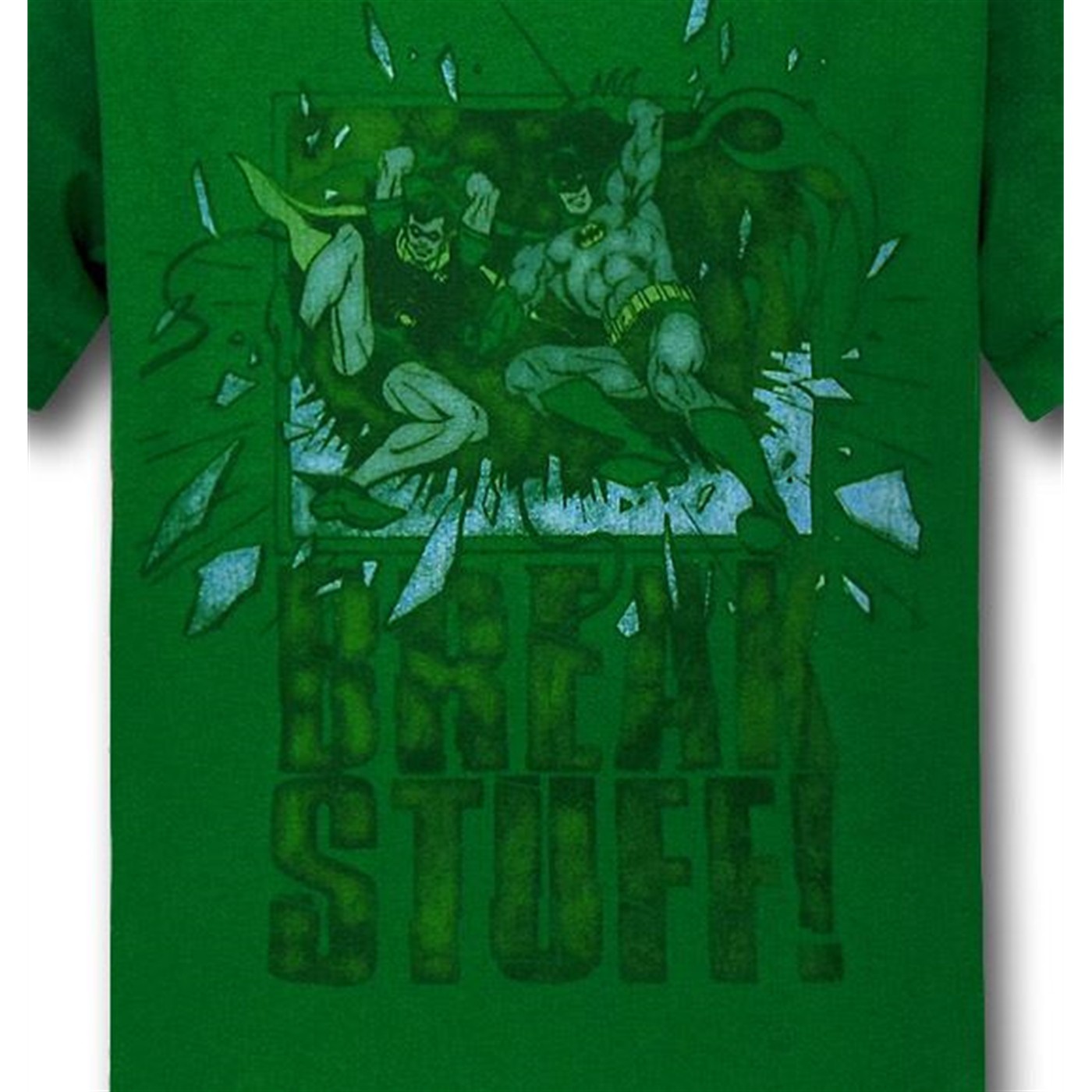 Batman and Robin Break Stuff Kids T-Shirt
