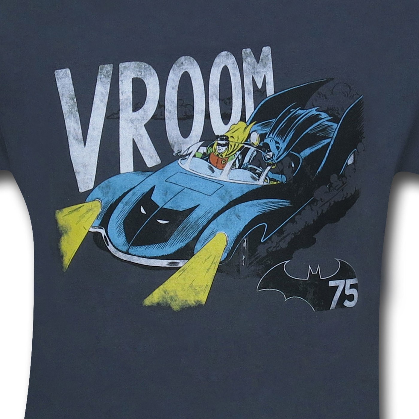 Batman Retro Batmobile VROOM T-Shirt