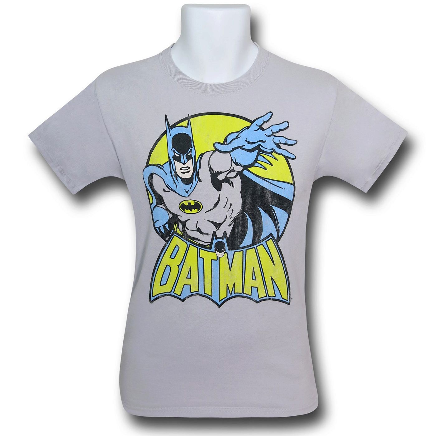 Batman Yellow Circle Classic Logo T-Shirt