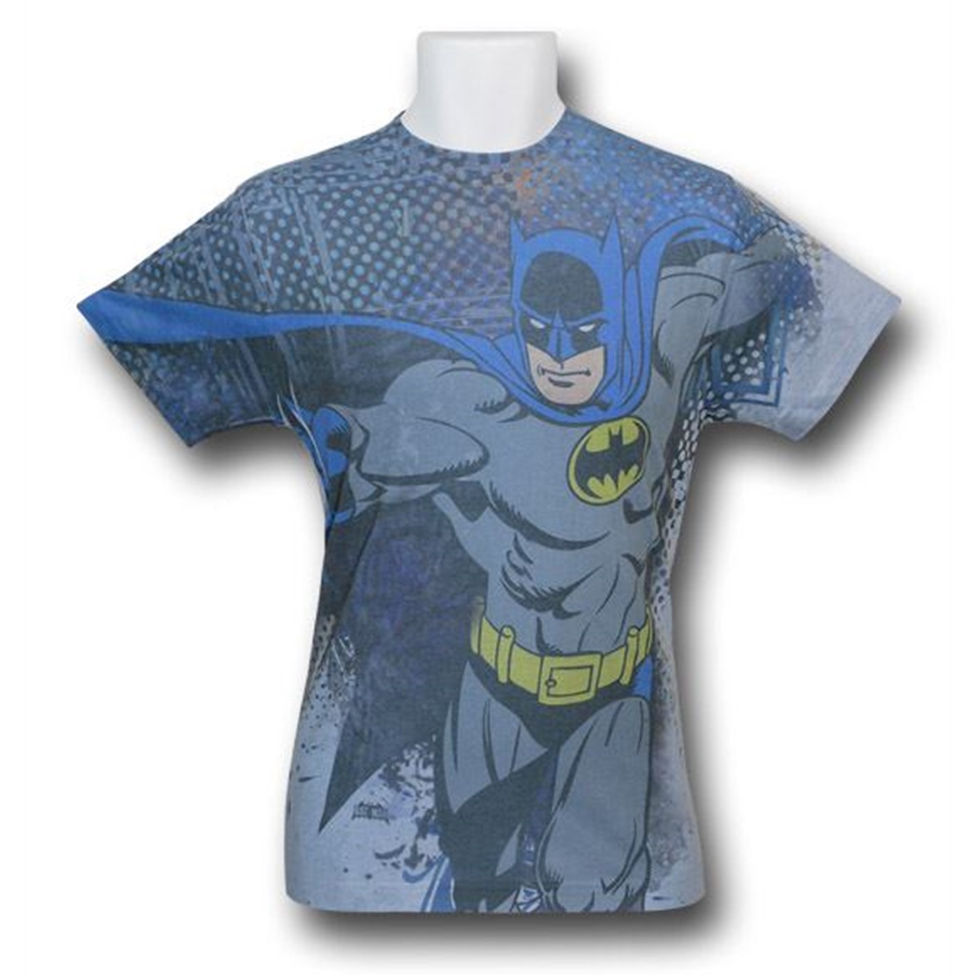 Batman Blue Smirk Sublimated T-Shirt