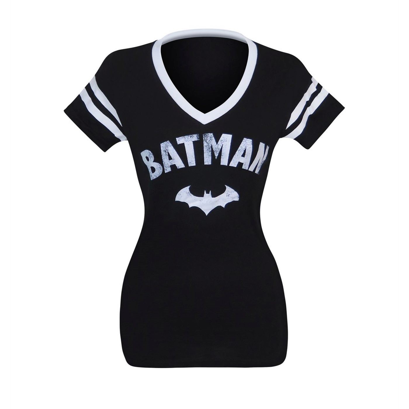 Batman Symbol Women's Varsity V-Neck T-Shirt