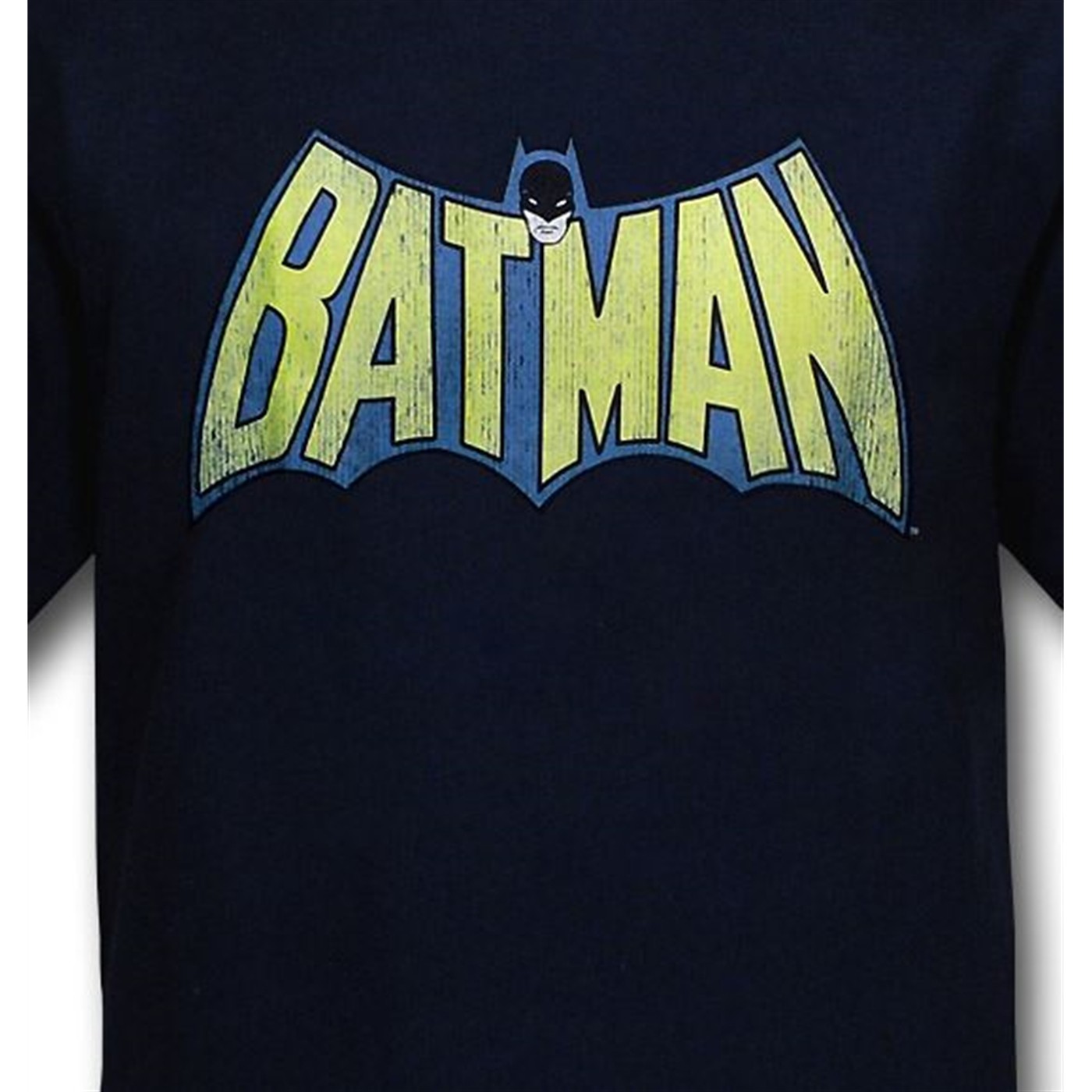 Batman Distressed Logo Navy Kids T-Shirt