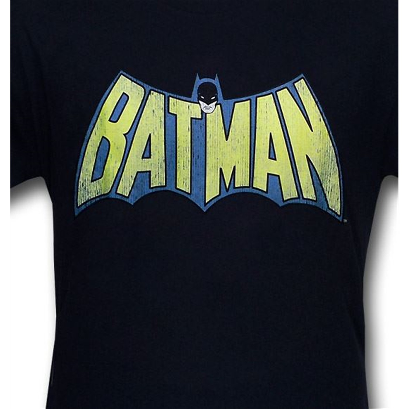 Batman Distressed Logo Navy Kids T-Shirt