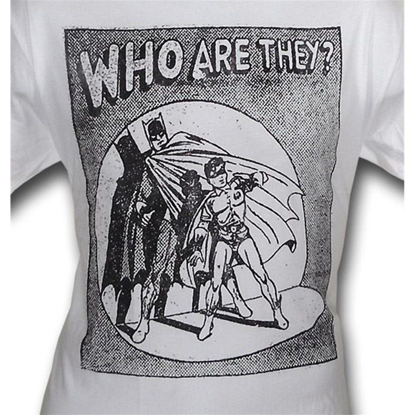 Batman Who Are They Junk Food T-Shirt