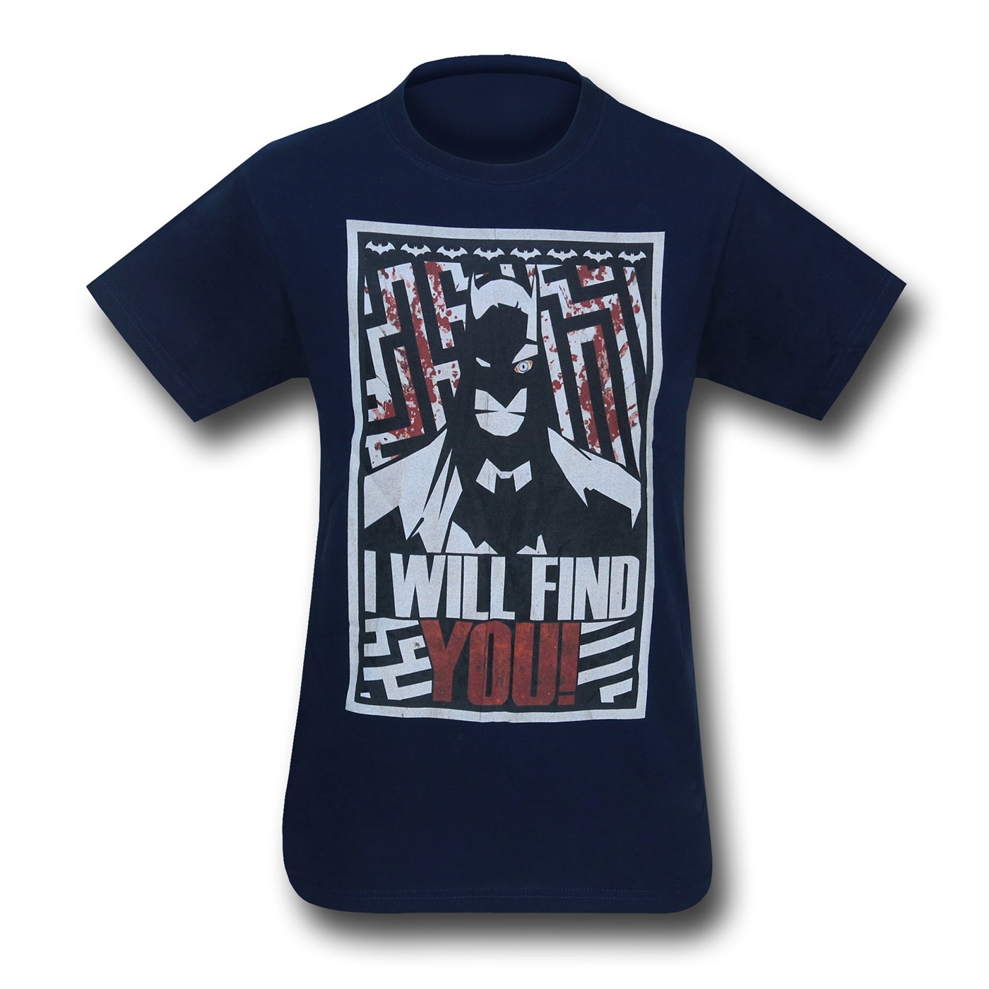 Batman I Will Find You Navy T-Shirt