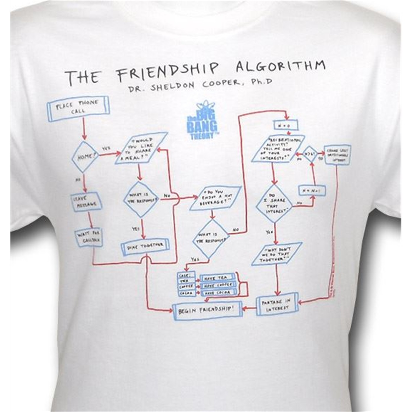 Big Bang Theory Friendship Algorithm T-Shirt