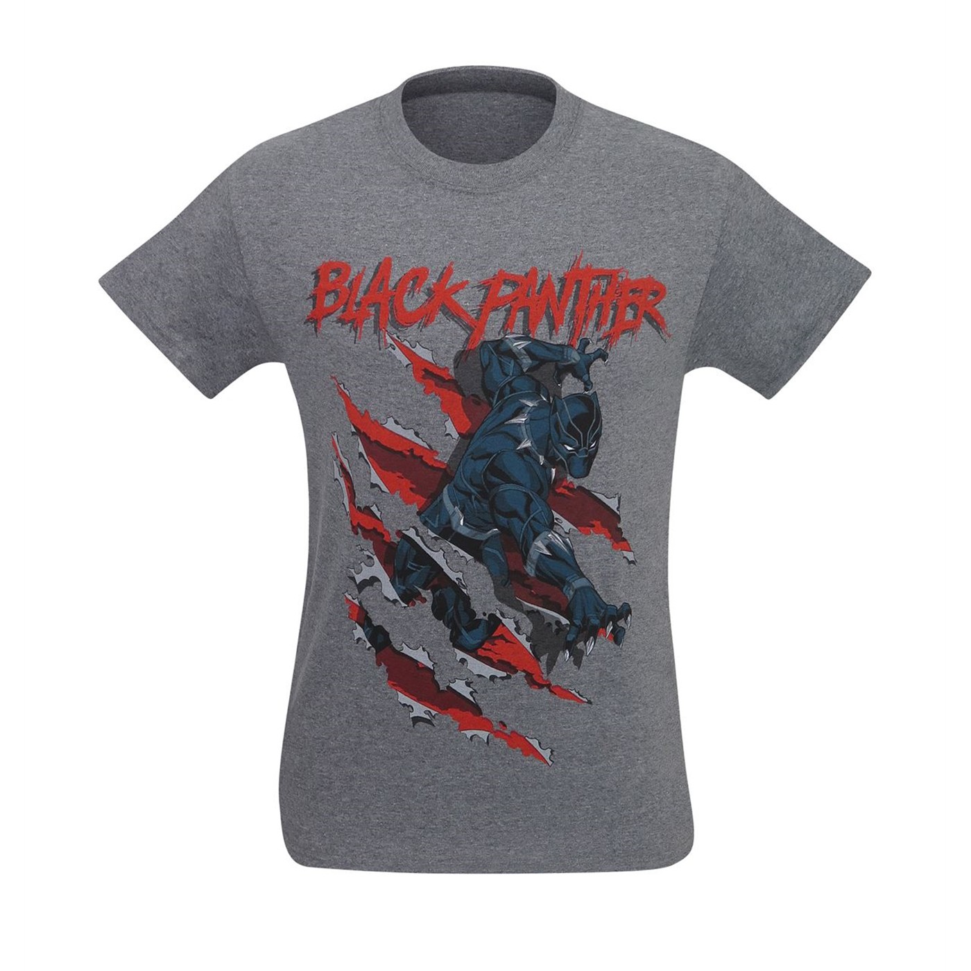 Black Panther Clawing Through Men's T-Shirt