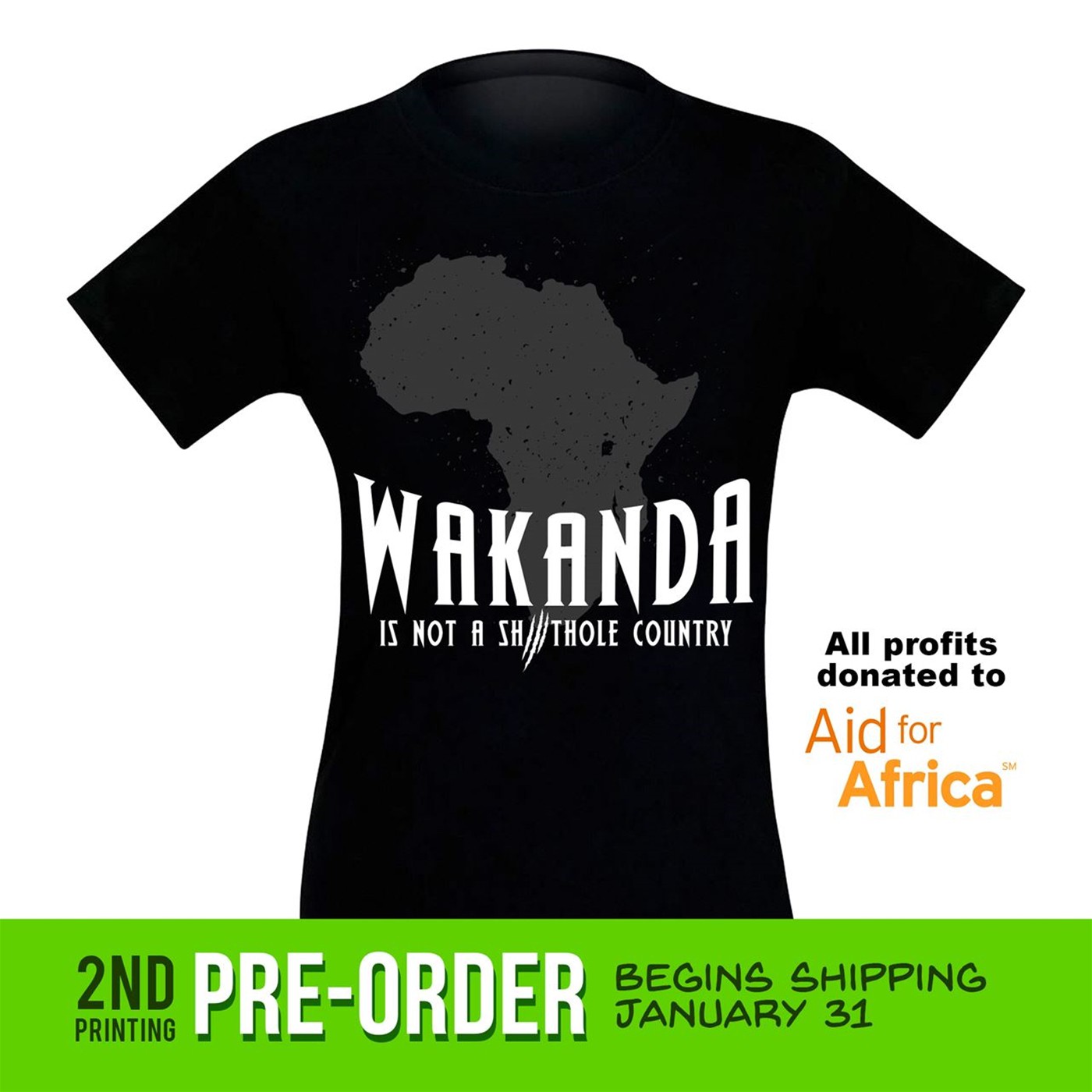 Wakanda Is NOT a Shithole Country Men's T-Shirt Pre-Order
