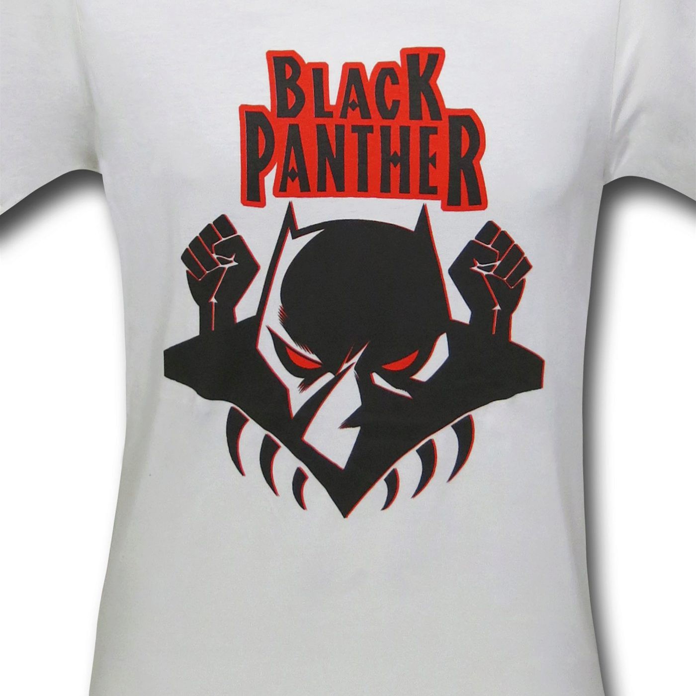 Black Panther Logo on Cream 30 Single T-Shirt