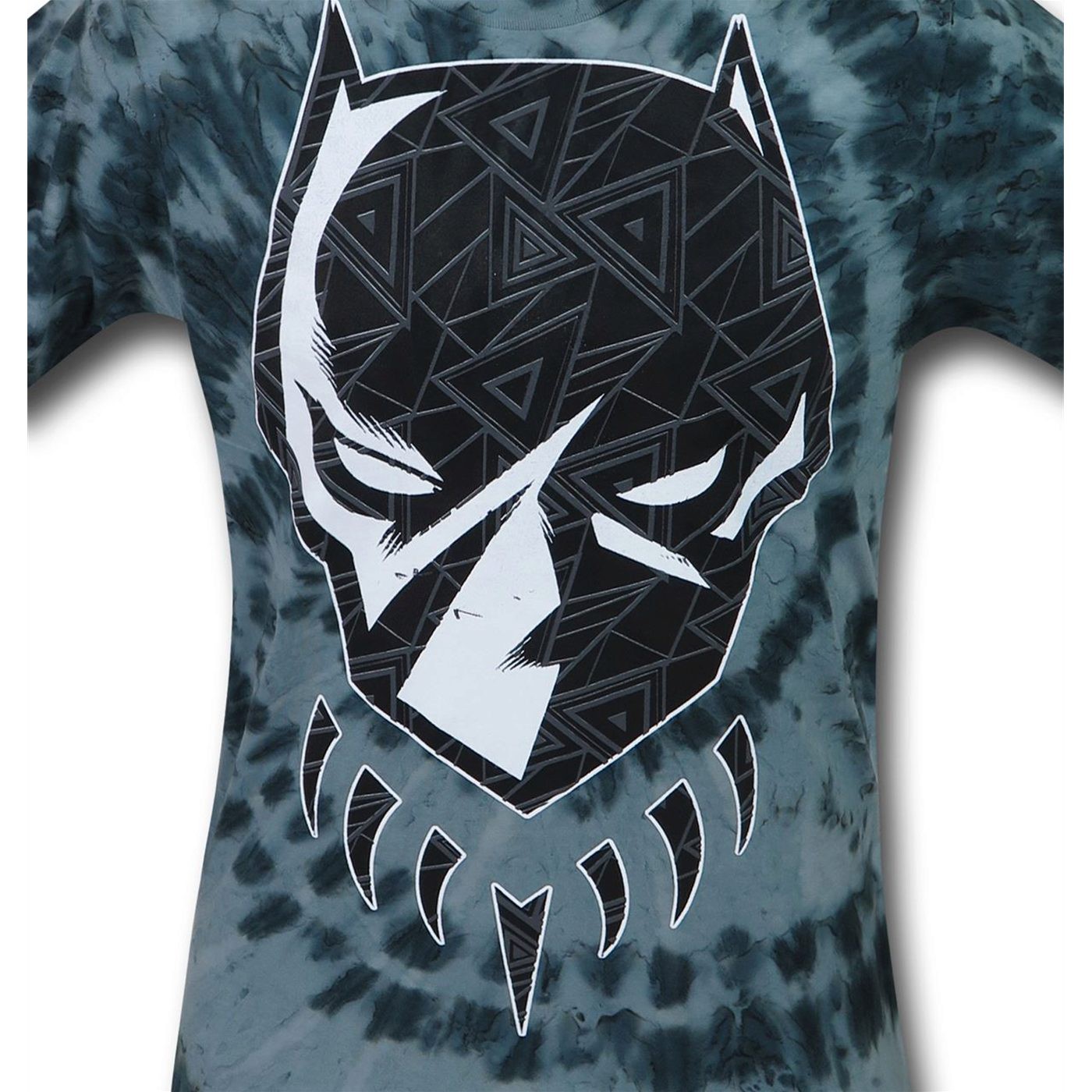 Black Panther Tribal Head Tie-Dye Men's T-Shirt