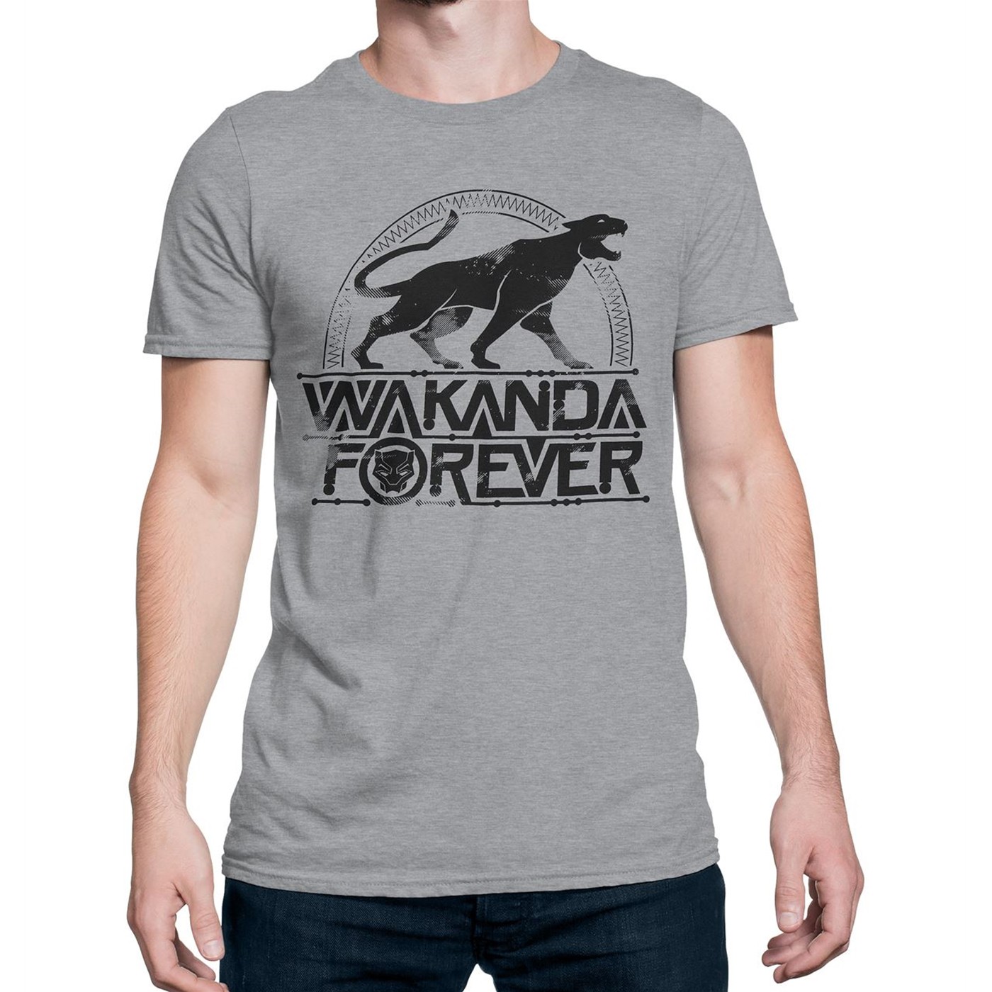Black Panther Wakanda Forever Men's T-Shirt