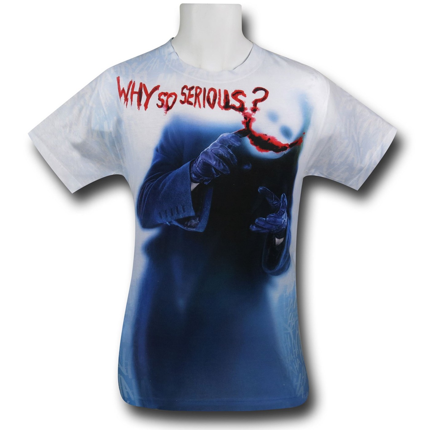 Batman Dark Knight Joker Serious Sublimated T-Shirt