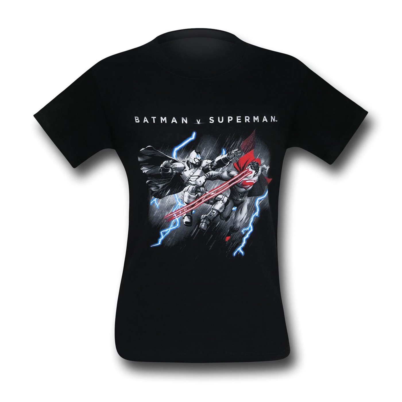 Batman Vs Superman Lasers and Lightning T-Shirt