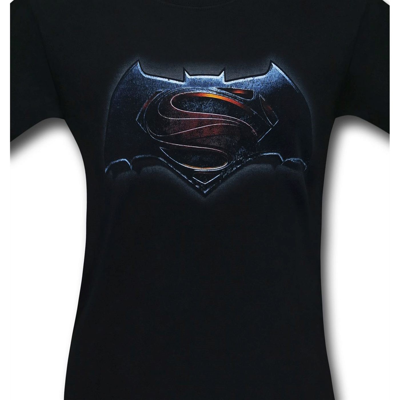 Batman Vs Superman Main Logo Black T-Shirt