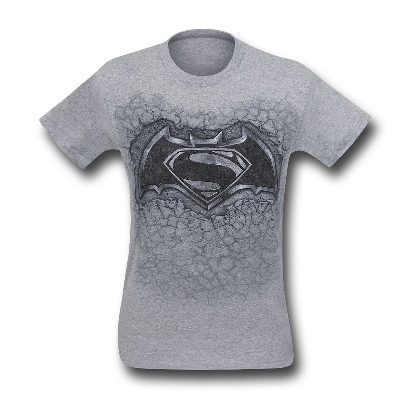Batman Vs Superman Concrete Symbol T-Shirt