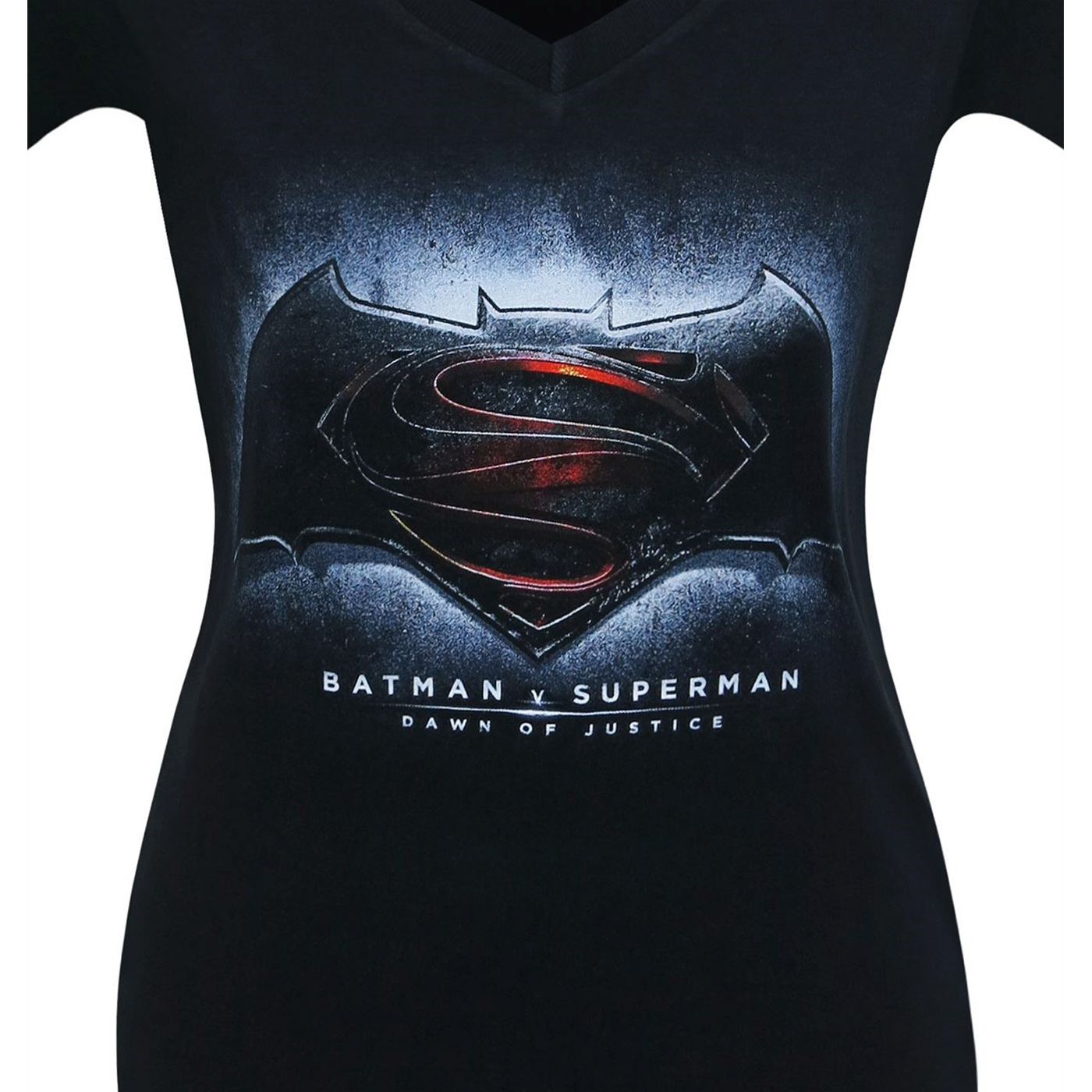 Batman Vs Superman Symbol Women's V-Neck T-Shirt