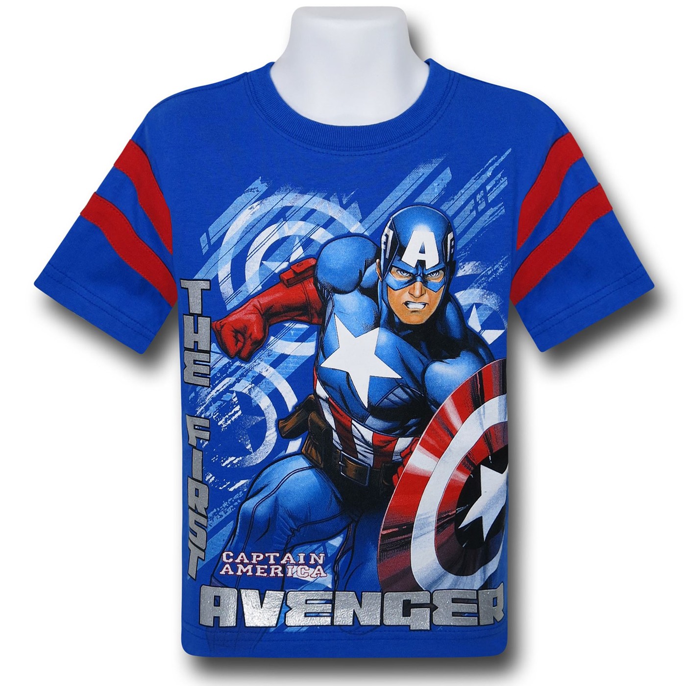Captain America First Avenger Kids Blue T-Shirt