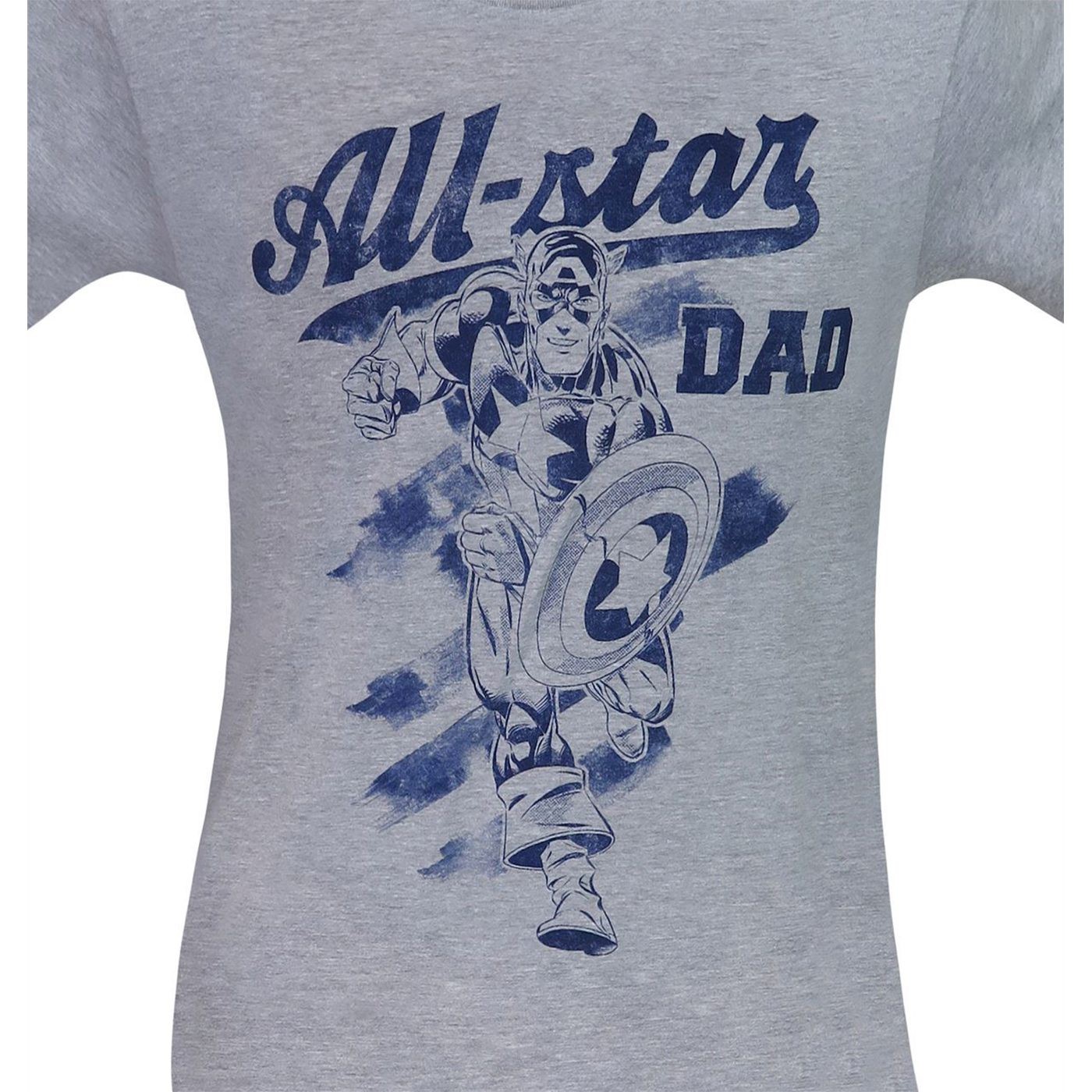 Captain America All-Star Dad Men's T-Shirt