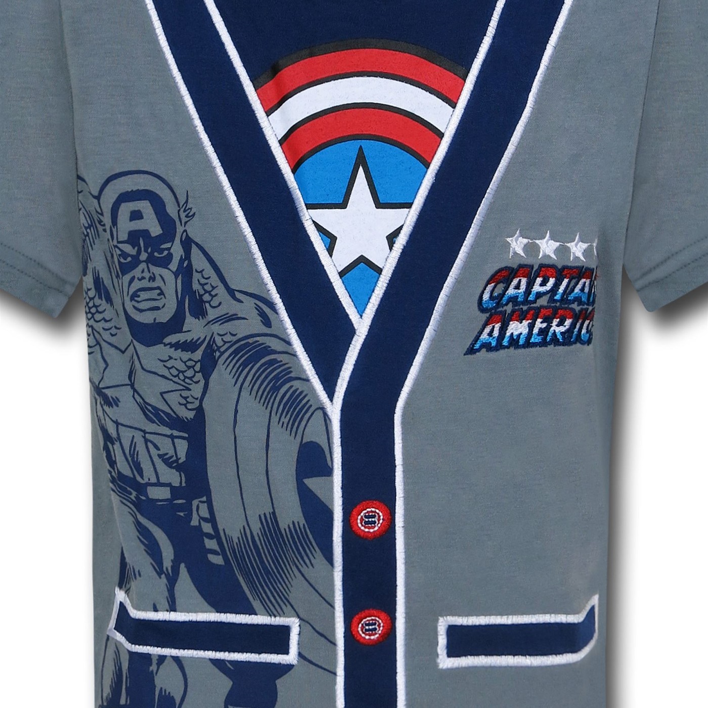 Captain America Kids Cardigan T-Shirt