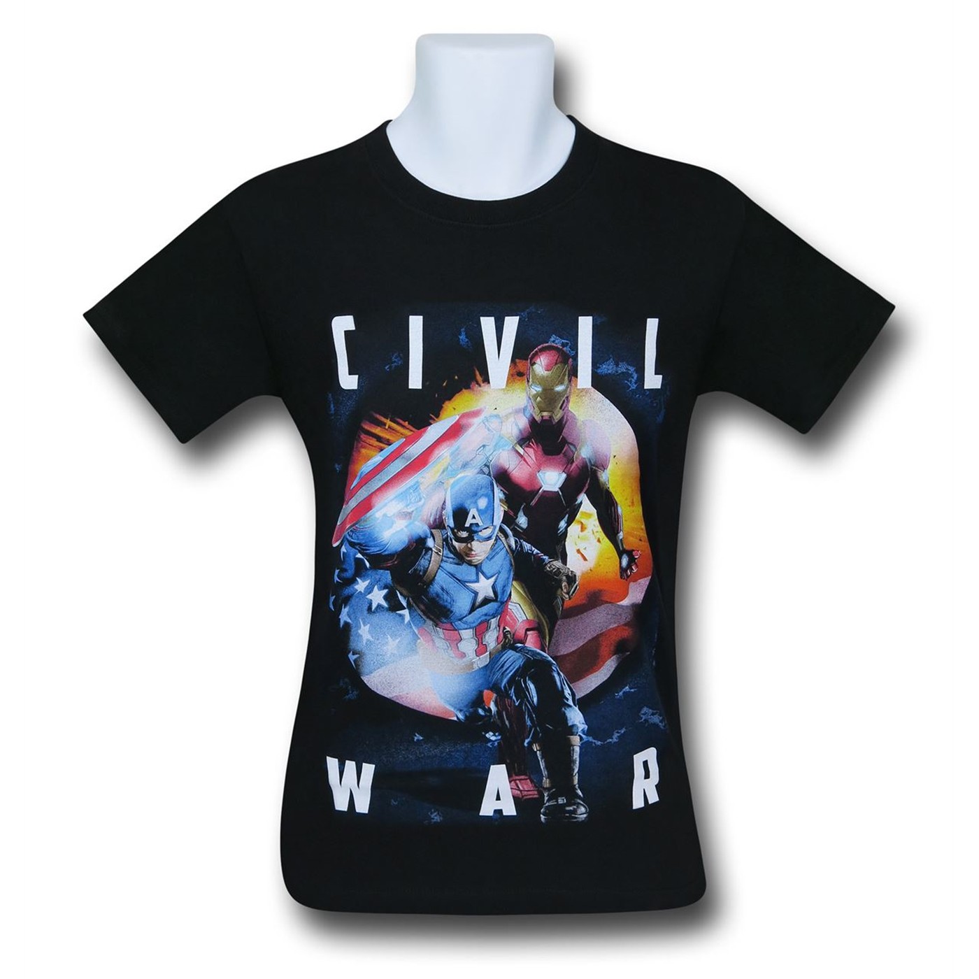 Captain America Civil War Flag T-Shirt