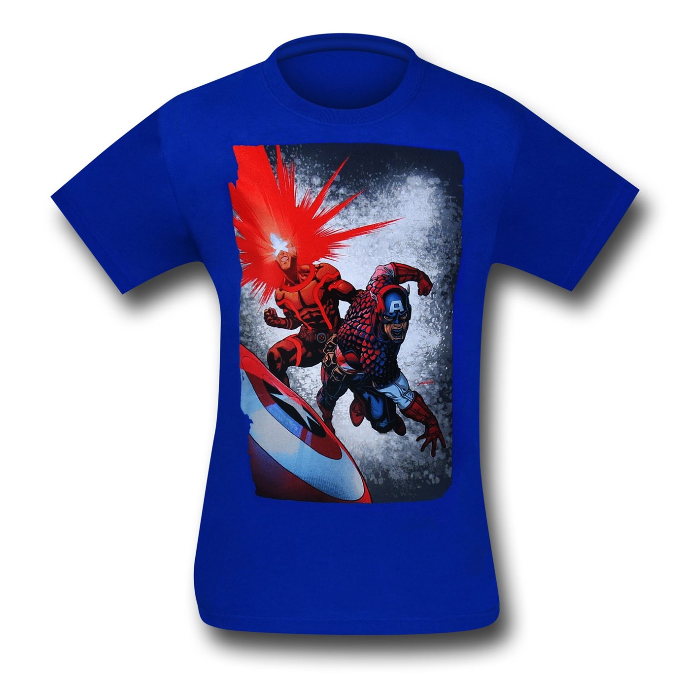 Marvel Captain & Cyclops Royal Blue T-Shirt