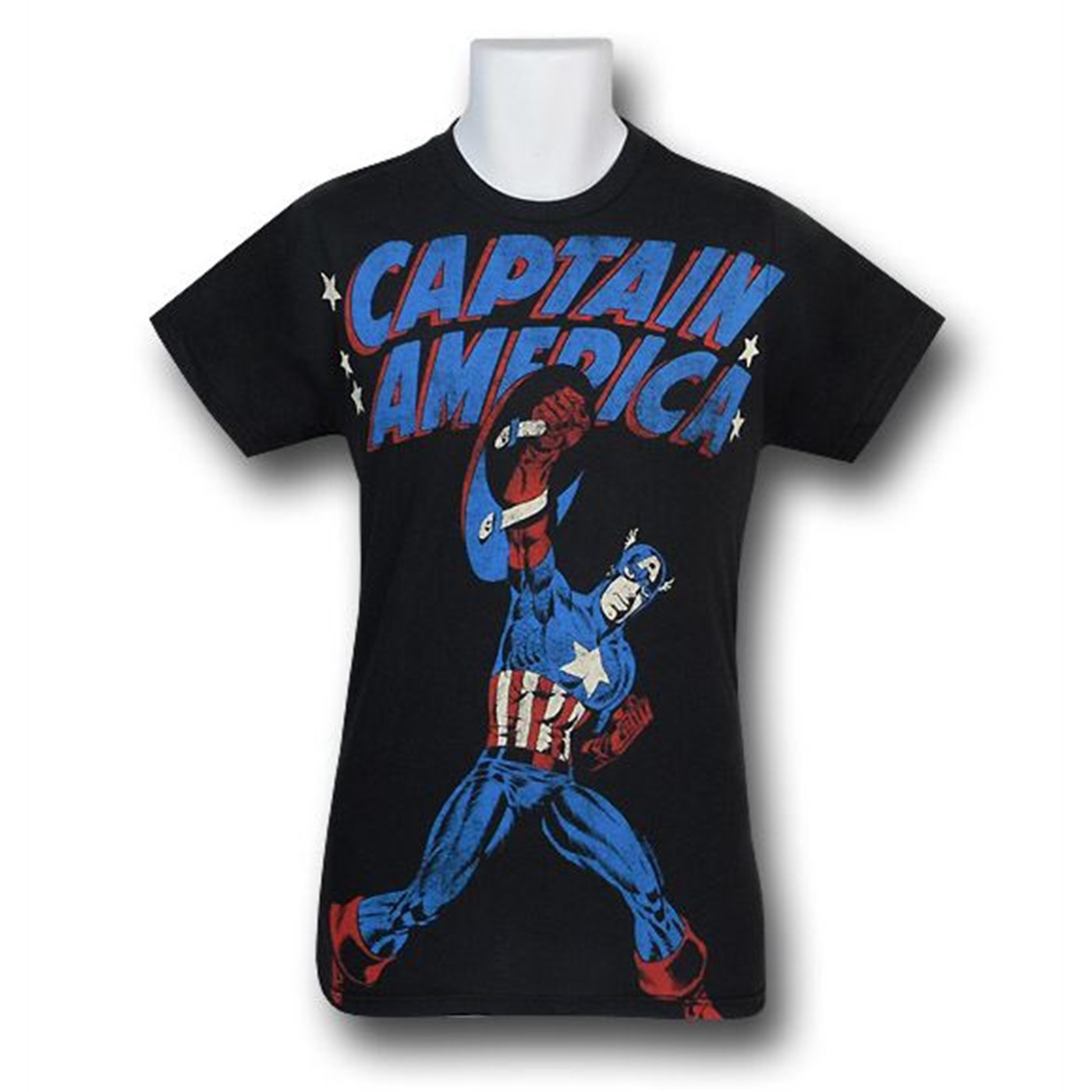 Captain America Fist/Shield Pump 30 Single T-Shirt