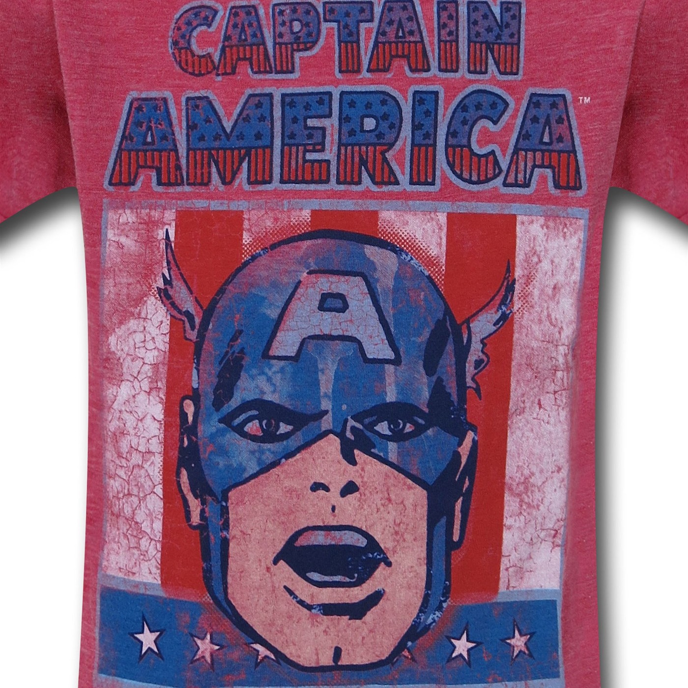 Captain America Stars & Stripes Red Kids T-Shirt